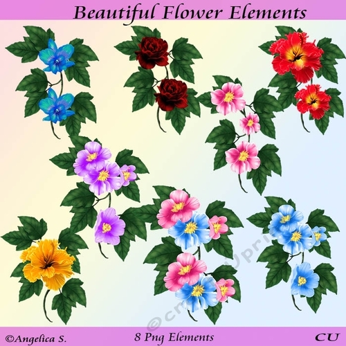 Beautiful Flower Elements
