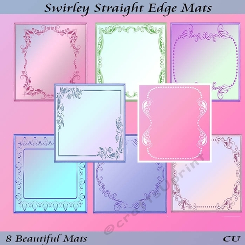 Swirley Straight Edge Mats