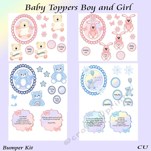 Baby Toppers Boy and Girl Bumper Kit