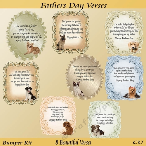 Fathers Day Verses Bumper Kit