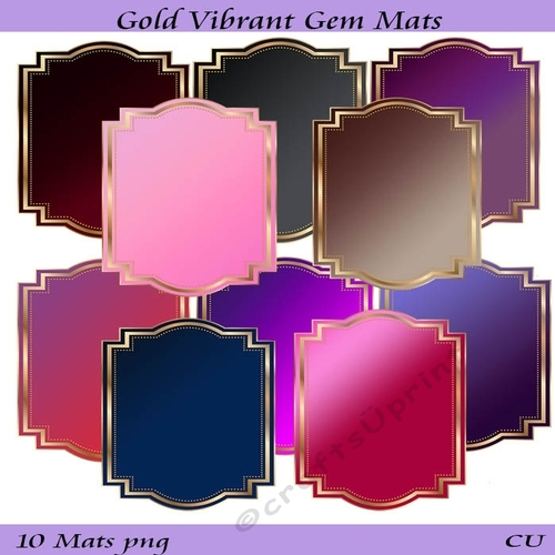 Gold Vibrant Gem Mats