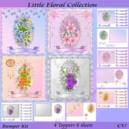 Little Floral Collection Bumper Kit