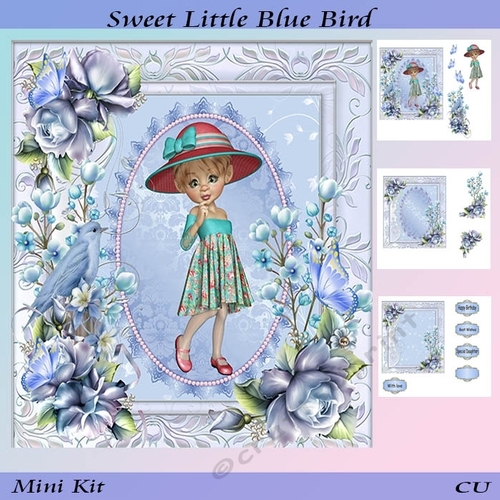 Sweet Little Blue Bird Mini Kit
