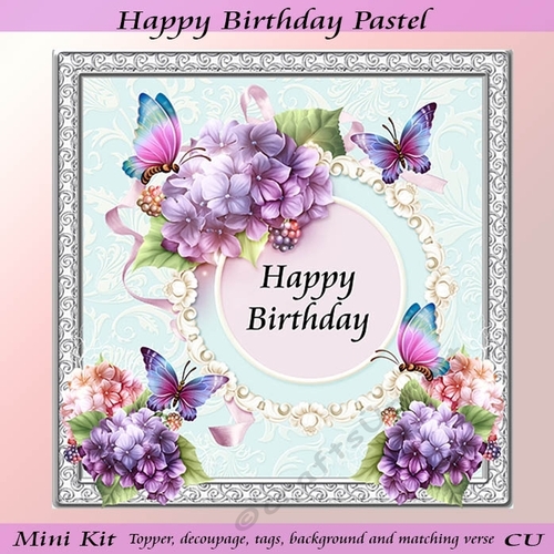 Happy Birthday Pastel Mini Kit