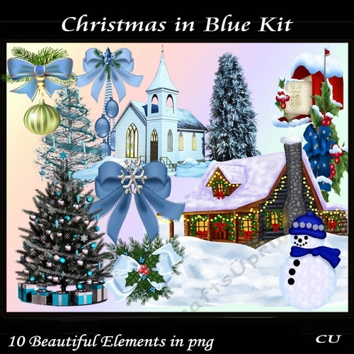 Christmas In Blue Kit