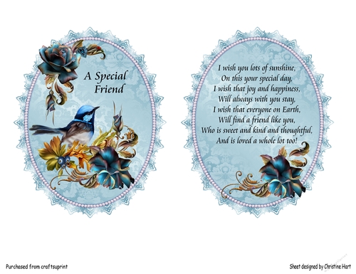 Special Friend Topper 1 with verse