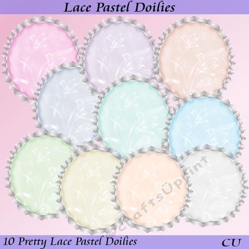 Lace Pastel Doilies