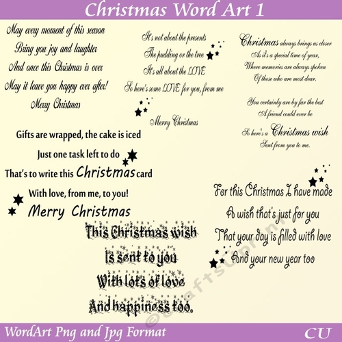 Christmas Word Art 1