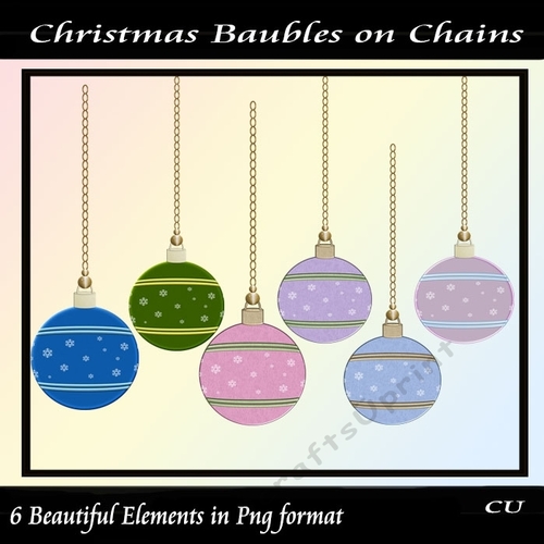 Christmas Baubles on Chains