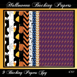 Halloween Backing Papers