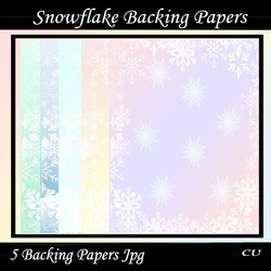 Snowflake Backing Papers
