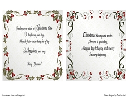 Inserts and Verse for Christmas
