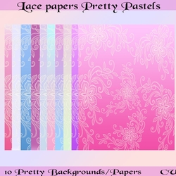 Lace papers Pretty Pastels