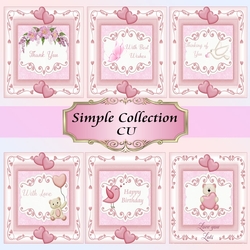 Simple Collection Toppers or Card Fronts