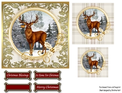 The Stag Christmas Topper