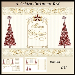 A Golden Christmas Red