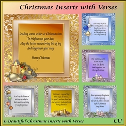 Christmas Inserts with Verses