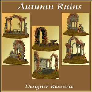 Autumn Ruins Png