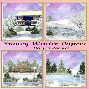 Snowy Winter Papers
