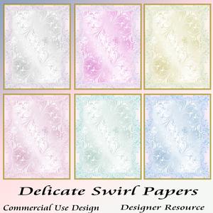 Delicate Swirl Papers