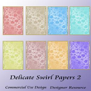 Delicate Swirl Papers 2