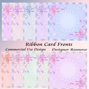 Ribbon Card Fronts