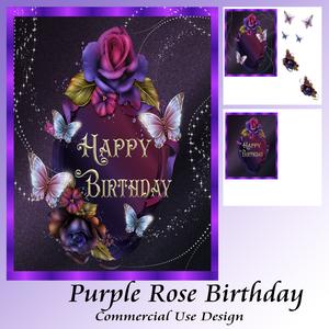 Purple Rose Birthday