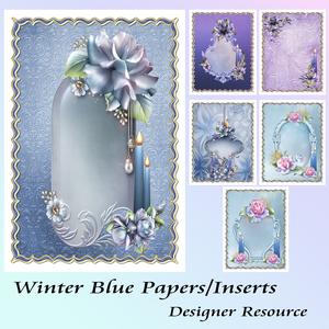 Winter Blue Papers/inserts