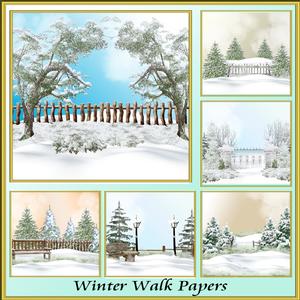 Winter Walk Backgrounds