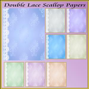 Double Lace Scallop Papers
