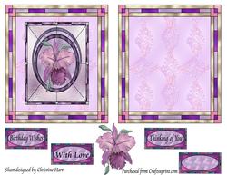 Stained Glass Orchid