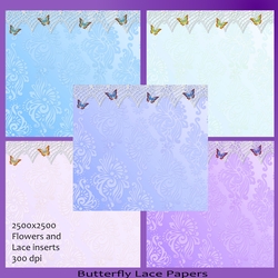 Butterfly Lace papers