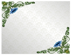 Silver Blue Flower Vine