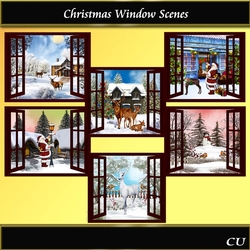 Christmas Window Scenes