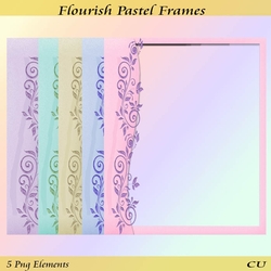 Flourish Pastel Frames