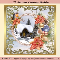 Christmas Cottage Robin Mini Kit
