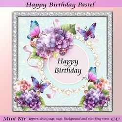 Happy Birthday Pastel Mini Kit