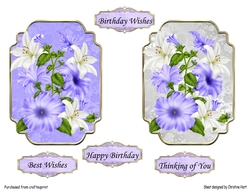 Lily Floral Toppers Birthday