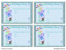 Little Boy Party Invitations Card