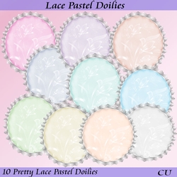 Lace Pastel Doilies