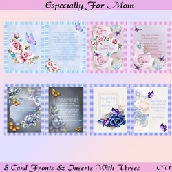 Especially For Mom Card Fronts and Inserts with Verses