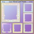 Lace Floral Card Fronts