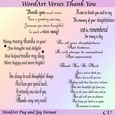 WordArt Verses Thank You