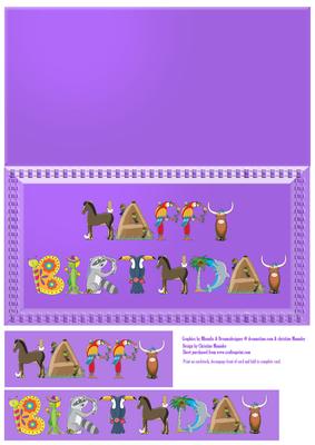 Animal Alphabet Birthday Card