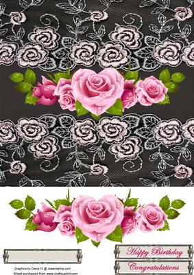 Pink Roses and Lace