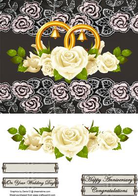 White Roses, Rings and Lace