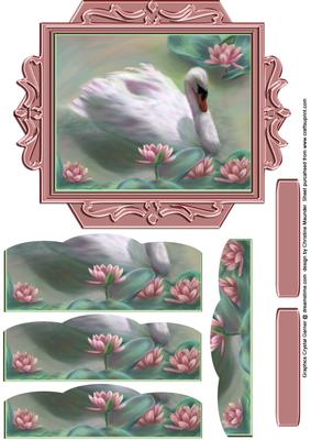 White Swan and Lilies
