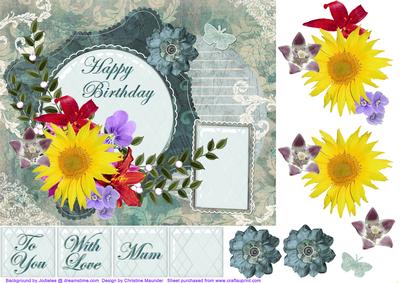 Floral Happy Birthday