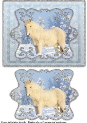 White Horse Winter Scene