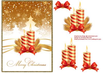 Merry Christmas Candles